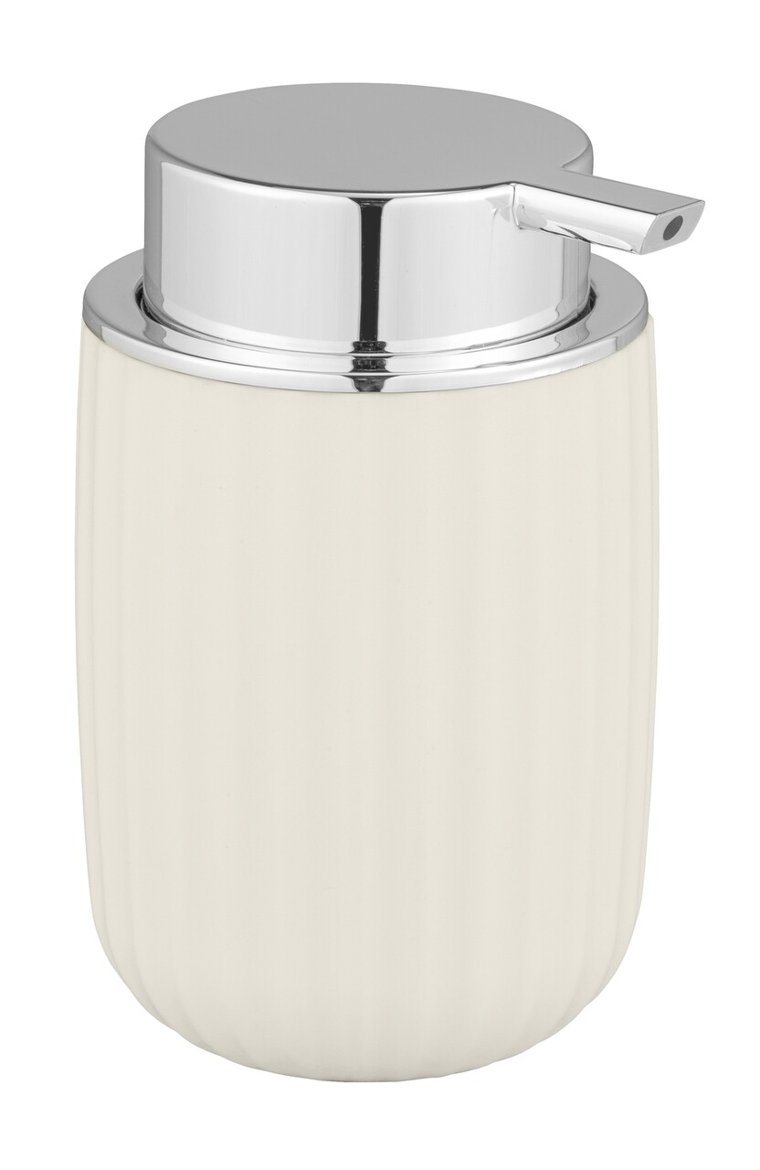 Dozator sapun lichid, Wenko, Agropoli, 250 ml, plastic, crem - imagine 3